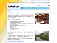 Tablet Screenshot of fairwayholidaypark.co.uk